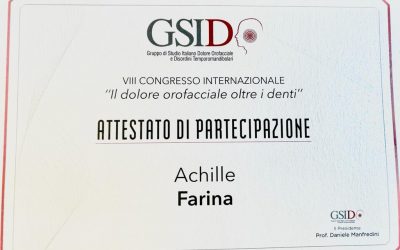 Congresso Internazionale del gruppo di Studio italiano Dolore Orofacciale e disordini Temporomadibolari (GSID)